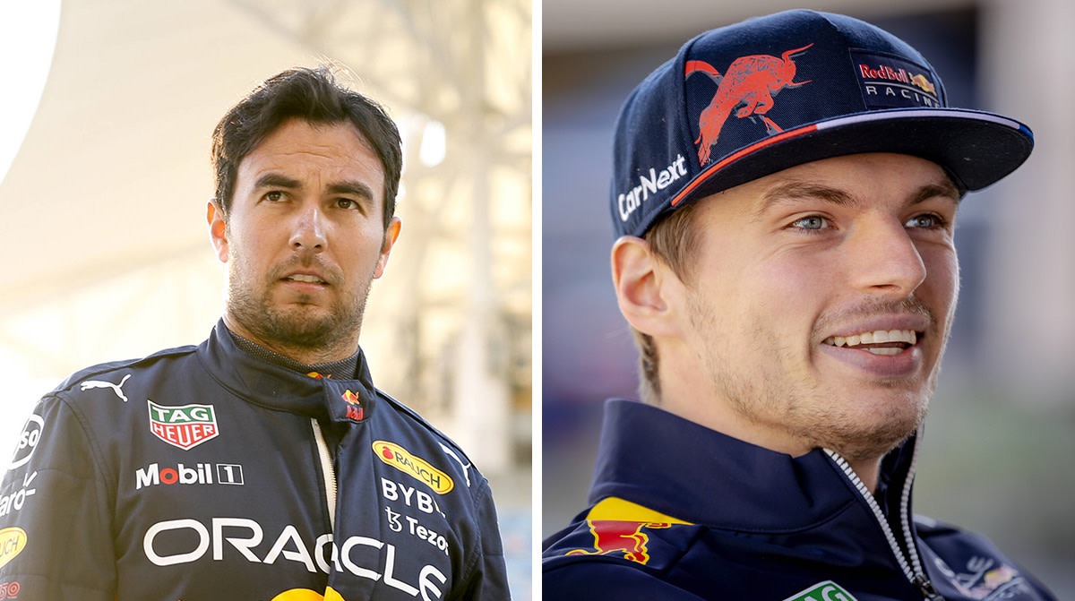 Sergio Perez and Max Verstappen
